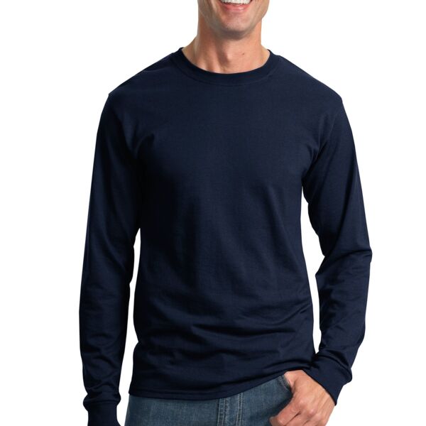 Cotton/Poly Long Sleeve Wicking T Shirt Thumbnail