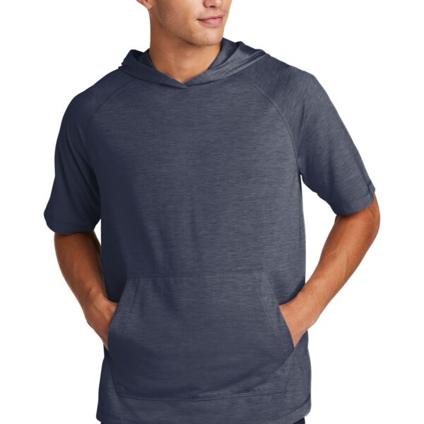 Tri Blend Wicking Short Sleeve Hoodie Thumbnail