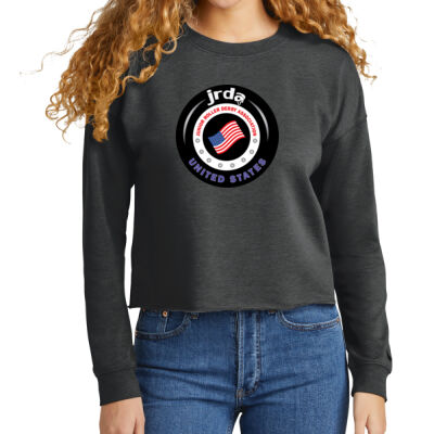 JRDA - Women's Tri Blend Fleece Crop Crew Thumbnail