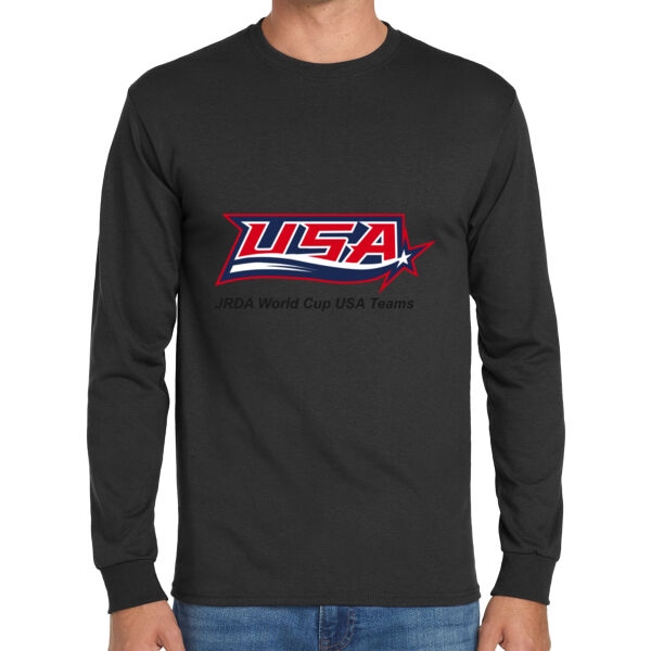 Team USA - Cotton/Poly Long Sleeve Wicking T Shirt Thumbnail