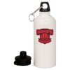 20 oz Aluminum Water Bottle with Carabiner Thumbnail