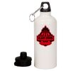 20 oz Aluminum Water Bottle with Carabiner Thumbnail