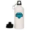 20 oz Aluminum Water Bottle with Carabiner Thumbnail