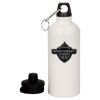 20 oz Aluminum Water Bottle with Carabiner Thumbnail