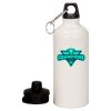 20 oz Aluminum Water Bottle with Carabiner Thumbnail