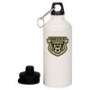 20 oz Aluminum Water Bottle with Carabiner Thumbnail