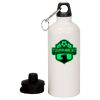 20 oz Aluminum Water Bottle with Carabiner Thumbnail