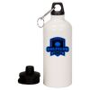 20 oz Aluminum Water Bottle with Carabiner Thumbnail