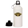 20 oz Aluminum Water Bottle with Carabiner Thumbnail