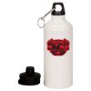 20 oz Aluminum Water Bottle with Carabiner Thumbnail