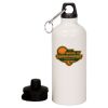 20 oz Aluminum Water Bottle with Carabiner Thumbnail