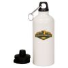20 oz Aluminum Water Bottle with Carabiner Thumbnail