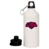 20 oz Aluminum Water Bottle with Carabiner Thumbnail