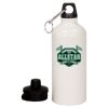 20 oz Aluminum Water Bottle with Carabiner Thumbnail