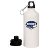 20 oz Aluminum Water Bottle with Carabiner Thumbnail