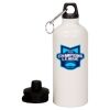 20 oz Aluminum Water Bottle with Carabiner Thumbnail