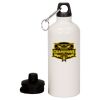20 oz Aluminum Water Bottle with Carabiner Thumbnail