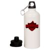 20 oz Aluminum Water Bottle with Carabiner Thumbnail