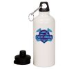 20 oz Aluminum Water Bottle with Carabiner Thumbnail