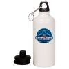 20 oz Aluminum Water Bottle with Carabiner Thumbnail