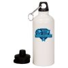 20 oz Aluminum Water Bottle with Carabiner Thumbnail