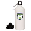 20 oz Aluminum Water Bottle with Carabiner Thumbnail