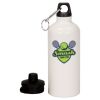 20 oz Aluminum Water Bottle with Carabiner Thumbnail