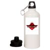 20 oz Aluminum Water Bottle with Carabiner Thumbnail