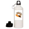 20 oz Aluminum Water Bottle with Carabiner Thumbnail