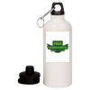 20 oz Aluminum Water Bottle with Carabiner Thumbnail