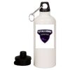 20 oz Aluminum Water Bottle with Carabiner Thumbnail