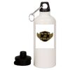 20 oz Aluminum Water Bottle with Carabiner Thumbnail