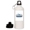 20 oz Aluminum Water Bottle with Carabiner Thumbnail