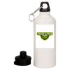 20 oz Aluminum Water Bottle with Carabiner Thumbnail
