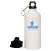 20 oz Aluminum Water Bottle with Carabiner Thumbnail