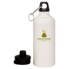 20 oz Aluminum Water Bottle with Carabiner Thumbnail