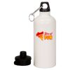 20 oz Aluminum Water Bottle with Carabiner Thumbnail