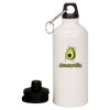 20 oz Aluminum Water Bottle with Carabiner Thumbnail