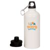 20 oz Aluminum Water Bottle with Carabiner Thumbnail