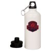 20 oz Aluminum Water Bottle with Carabiner Thumbnail