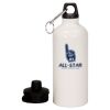 20 oz Aluminum Water Bottle with Carabiner Thumbnail