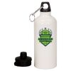 20 oz Aluminum Water Bottle with Carabiner Thumbnail