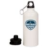 20 oz Aluminum Water Bottle with Carabiner Thumbnail