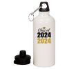 20 oz Aluminum Water Bottle with Carabiner Thumbnail