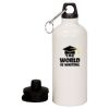20 oz Aluminum Water Bottle with Carabiner Thumbnail