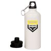 20 oz Aluminum Water Bottle with Carabiner Thumbnail