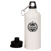 20 oz Aluminum Water Bottle with Carabiner Thumbnail