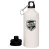 20 oz Aluminum Water Bottle with Carabiner Thumbnail