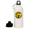 20 oz Aluminum Water Bottle with Carabiner Thumbnail