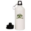 20 oz Aluminum Water Bottle with Carabiner Thumbnail